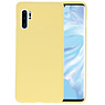 BackCover Hoesje Color Telefoonhoesje Huawei P30 Pro - Geel