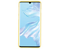 BAOHU Hoesje Geschikt voor de Huawei P30 Pro - Backcover Color Telefoonhoesje - Geel