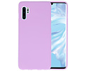 BAOHU Hoesje Geschikt voor de Huawei P30 Pro - Backcover Color Telefoonhoesje - Paars