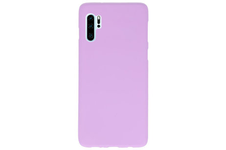 BAOHU Hoesje Geschikt voor de Huawei P30 Pro - Backcover Color Telefoonhoesje - Paars