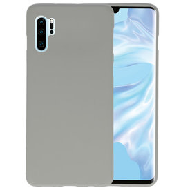 BAOHU BackCover Hoesje Color Telefoonhoesje Huawei P30 Pro - Grijs