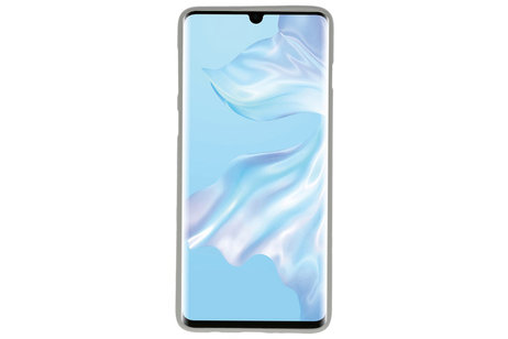 BAOHU Hoesje Geschikt voor de Huawei P30 Pro - Backcover Color Telefoonhoesje -  Grijs