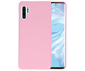 BAOHU Hoesje Geschikt voor de Huawei P30 Pro - Backcover Color Telefoonhoesje - Roze