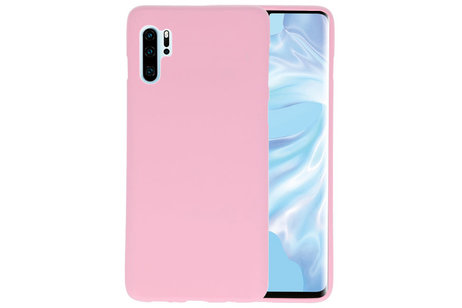 BackCover Hoesje Color Telefoonhoesje voor Huawei P30 Pro - Roze