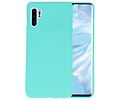 BAOHU Hoesje Geschikt voor de Huawei P30 Pro - Backcover Color Telefoonhoesje - Turquoise