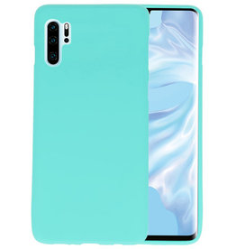 BAOHU BackCover Hoesje Color Telefoonhoesje Huawei P30 Pro - Turquoise