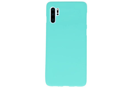 BAOHU Hoesje Geschikt voor de Huawei P30 Pro - Backcover Color Telefoonhoesje - Turquoise
