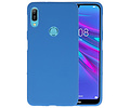 BAOHU Hoesje Geschikt voor de Huawei Y6 (Prime) 2019 - Backcover Color Telefoonhoesje - Navy