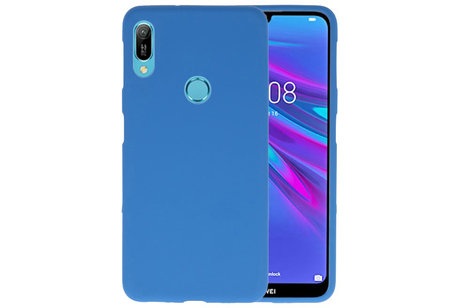 BAOHU Hoesje Geschikt voor de Huawei Y6 (Prime) 2019 - Backcover Color Telefoonhoesje - Navy