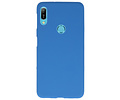 BAOHU Hoesje Geschikt voor de Huawei Y6 (Prime) 2019 - Backcover Color Telefoonhoesje - Navy