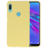 BAOHU BackCover Hoesje Color Telefoonhoesje Huawei Y6 (Prime) 2019 - Geel