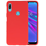 BAOHU BackCover Hoesje Color Telefoonhoesje Huawei Y6 (Prime) 2019 - Rood
