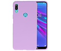 BAOHU Hoesje Geschikt voor de Huawei Y6 (Prime) 2019 - Backcover Color Telefoonhoesje - Paars