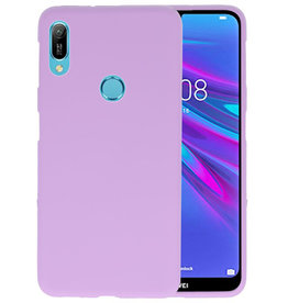 BAOHU BackCover Hoesje Color Telefoonhoesje Huawei Y6 (Prime) 2019 - Paars