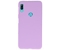 BAOHU Hoesje Geschikt voor de Huawei Y6 (Prime) 2019 - Backcover Color Telefoonhoesje - Paars