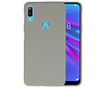 BAOHU Hoesje Geschikt voor de Huawei Y6 (Prime) 2019 - Backcover Color Telefoonhoesje - Grijs