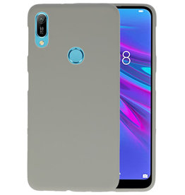 BAOHU BackCover Hoesje Color Telefoonhoesje Huawei Y6 (Prime) 2019 - Grijs
