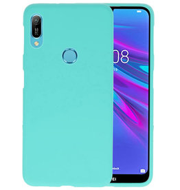 BAOHU BackCover Hoesje Color Telefoonhoesje Huawei Y6 (Prime) 2019 - Turquoise
