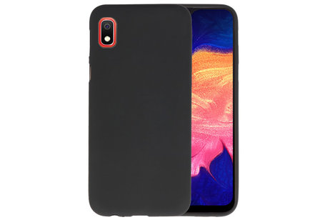 BAOHU Hoesje Geschikt voor de Samsung Galaxy A10 - Backcover Color Telefoonhoesje - Zwart