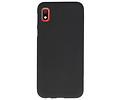 BAOHU Hoesje Geschikt voor de Samsung Galaxy A10 - Backcover Color Telefoonhoesje - Zwart