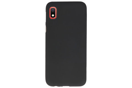 BAOHU Hoesje Geschikt voor de Samsung Galaxy A10 - Backcover Color Telefoonhoesje - Zwart