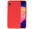BAOHU Hoesje Geschikt voor de Samsung Galaxy A10 - Backcover Color Telefoonhoesje - Rood