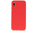 BAOHU Hoesje Geschikt voor de Samsung Galaxy A10 - Backcover Color Telefoonhoesje - Rood