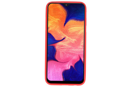 BAOHU Hoesje Geschikt voor de Samsung Galaxy A10 - Backcover Color Telefoonhoesje - Rood