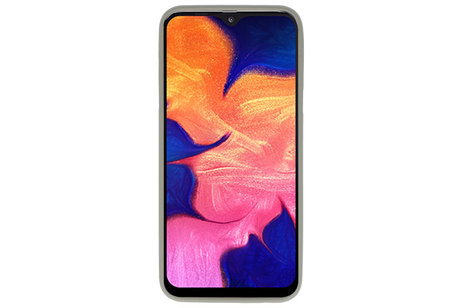 BAOHU Hoesje Geschikt voor de Samsung Galaxy A10 - Backcover Color Telefoonhoesje - Grijs