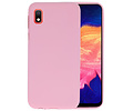 BAOHU Hoesje Geschikt voor de Samsung Galaxy A10 - Backcover Color Telefoonhoesje - Roze