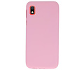 BAOHU Hoesje Geschikt voor de Samsung Galaxy A10 - Backcover Color Telefoonhoesje - Roze