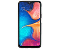 BAOHU Hoesje Geschikt voor de Samsung Galaxy A20 - Backcover Color Telefoonhoesje - Zwart