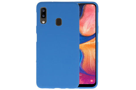 BackCover Hoesje Color Telefoonhoesje voor Samsung Galaxy A20 - Navy