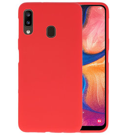 BAOHU BackCover Hoesje Color Telefoonhoesje Samsung Galaxy A20 - Rood