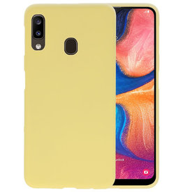 BackCover Hoesje Color Telefoonhoesje Samsung Galaxy A20 - Geel