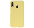 BackCover Hoesje Color Telefoonhoesje voor Samsung Galaxy A20 - Geel