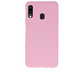 BackCover Hoesje Color Telefoonhoesje voor Samsung Galaxy A20 - Roze