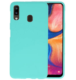 BackCover Hoesje Color Telefoonhoesje Samsung Galaxy A20 - Turquoise