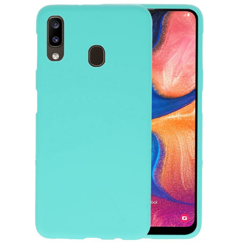 Samsung Galaxy A20 Hoesjes Siliconen Turquoise