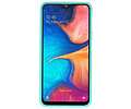 BAOHU Hoesje Geschikt voor de Samsung Galaxy A20 - Backcover Color Telefoonhoesje - Turquoise
