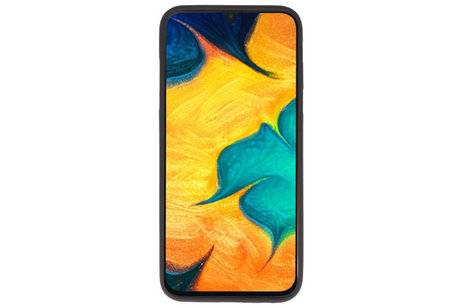 BAOHU Hoesje Geschikt voor de Samsung Galaxy A30 - Backcover Color Telefoonhoesje - Zwart