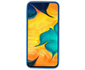 BAOHU Hoesje Geschikt voor de Samsung Galaxy A30 - Backcover Color Telefoonhoesje - Navy