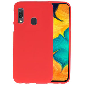 BackCover Hoesje Color Telefoonhoesje voor Samsung Galaxy A30 - Rood