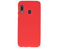 BAOHU Hoesje Geschikt voor de Samsung Galaxy A30 - Backcover Color Telefoonhoesje - Rood