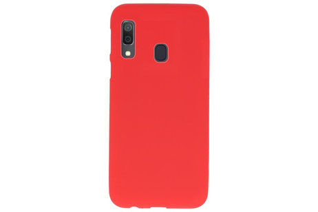 BackCover Hoesje Color Telefoonhoesje voor Samsung Galaxy A30 - Rood