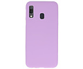 BAOHU Hoesje Geschikt voor de Samsung Galaxy A30 - Backcover Color Telefoonhoesje - Paars