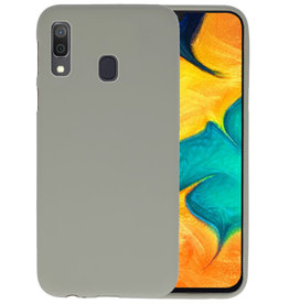 BAOHU BackCover Hoesje Color Telefoonhoesje Samsung Galaxy A30 - Grijs