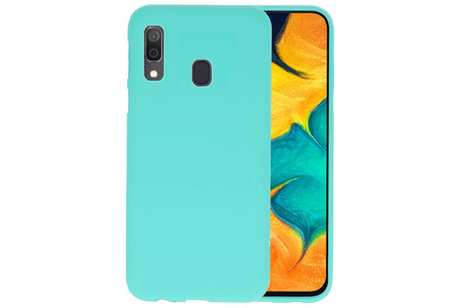 BackCover Hoesje Color Telefoonhoesje voor Samsung Galaxy A30 - Turquoise