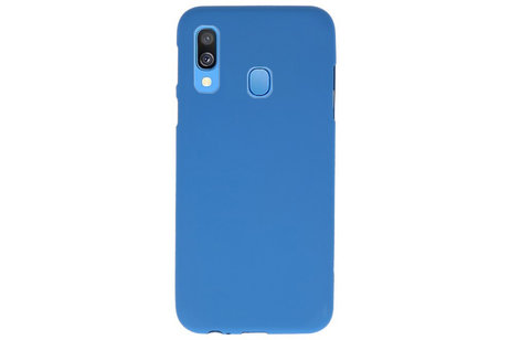 BackCover Hoesje Color Telefoonhoesje voor Samsung Galaxy A40 - Navy