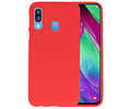 BAOHU Hoesje Geschikt voor de Samsung Galaxy A40 - Backcover Color Telefoonhoesje - Rood